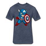 Character #48 Fitted Cotton/Poly T-Shirt by Next Level - heather navy