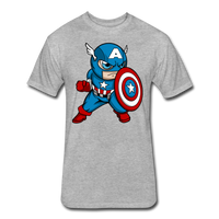 Character #48 Fitted Cotton/Poly T-Shirt by Next Level - heather gray