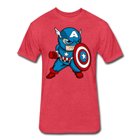 Character #48 Fitted Cotton/Poly T-Shirt by Next Level - heather red