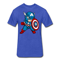 Character #48 Fitted Cotton/Poly T-Shirt by Next Level - heather royal