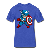 Character #48 Fitted Cotton/Poly T-Shirt by Next Level - heather royal
