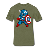 Character #48 Fitted Cotton/Poly T-Shirt by Next Level - heather military green