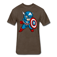 Character #48 Fitted Cotton/Poly T-Shirt by Next Level - heather espresso