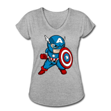 Character #48 Women's Tri-Blend V-Neck T-Shirt - heather gray