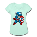 Character #48 Women's Tri-Blend V-Neck T-Shirt - mint