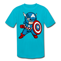 Character #48 Kids' Moisture Wicking Performance T-Shirt - turquoise