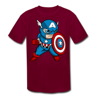 Character #48 Kids' Moisture Wicking Performance T-Shirt - burgundy