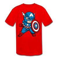 Character #48 Kids' Moisture Wicking Performance T-Shirt - red