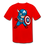 Character #48 Kids' Moisture Wicking Performance T-Shirt - red