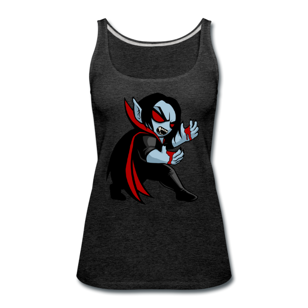 Character #49 Women’s Premium Tank Top - charcoal gray