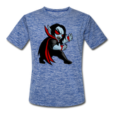 Character #49 Men’s Moisture Wicking Performance T-Shirt - heather blue
