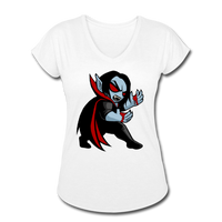 Character #49 Women's Tri-Blend V-Neck T-Shirt - white