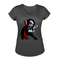 Character #49 Women's Tri-Blend V-Neck T-Shirt - deep heather