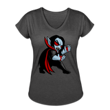 Character #49 Women's Tri-Blend V-Neck T-Shirt - deep heather