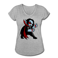 Character #49 Women's Tri-Blend V-Neck T-Shirt - heather gray