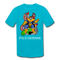 Character #50 Kids' Moisture Wicking Performance T-Shirt - turquoise