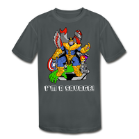 Character #50 Kids' Moisture Wicking Performance T-Shirt - charcoal