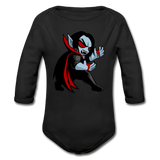Character #49 Organic Long Sleeve Baby Bodysuit - black