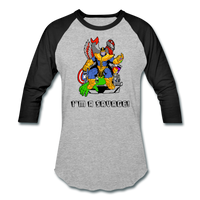 Character #50 Baseball T-Shirt - heather gray/black
