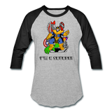Character #50 Baseball T-Shirt - heather gray/black