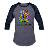 Character #50 Baseball T-Shirt - heather blue/navy