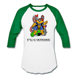Character #50 Baseball T-Shirt - white/kelly green