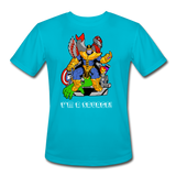 Character #50 Men’s Moisture Wicking Performance T-Shirt - turquoise