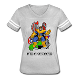 Character #50 Women’s Vintage Sport T-Shirt - heather gray/white