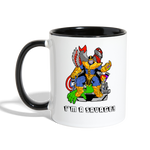 Character #50 Contrast Coffee Mug - white/black