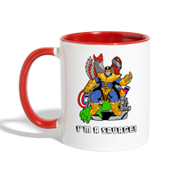 Character #50 Contrast Coffee Mug - white/red