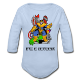 Character #50 Organic Long Sleeve Baby Bodysuit - sky
