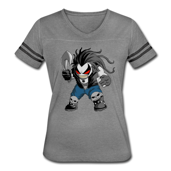 Character #51 Women’s Vintage Sport T-Shirt - heather gray/charcoal