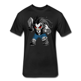 Character #51 Fitted Cotton/Poly T-Shirt by Next Level - black