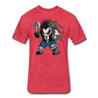 Character #51 Fitted Cotton/Poly T-Shirt by Next Level - heather red