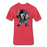 Character #51 Fitted Cotton/Poly T-Shirt by Next Level - heather red