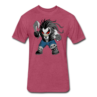 Character #51 Fitted Cotton/Poly T-Shirt by Next Level - heather burgundy