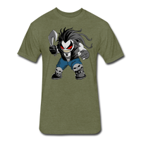 Character #51 Fitted Cotton/Poly T-Shirt by Next Level - heather military green