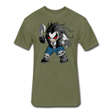 Character #51 Fitted Cotton/Poly T-Shirt by Next Level - heather military green