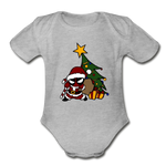 Character #52 Organic Short Sleeve Baby Bodysuit - heather gray
