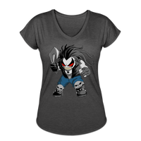 Character #51 Women's Tri-Blend V-Neck T-Shirt - deep heather