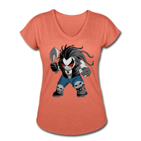 Character #51 Women's Tri-Blend V-Neck T-Shirt - heather bronze