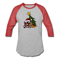 Character #52 Baseball T-Shirt - heather gray/red