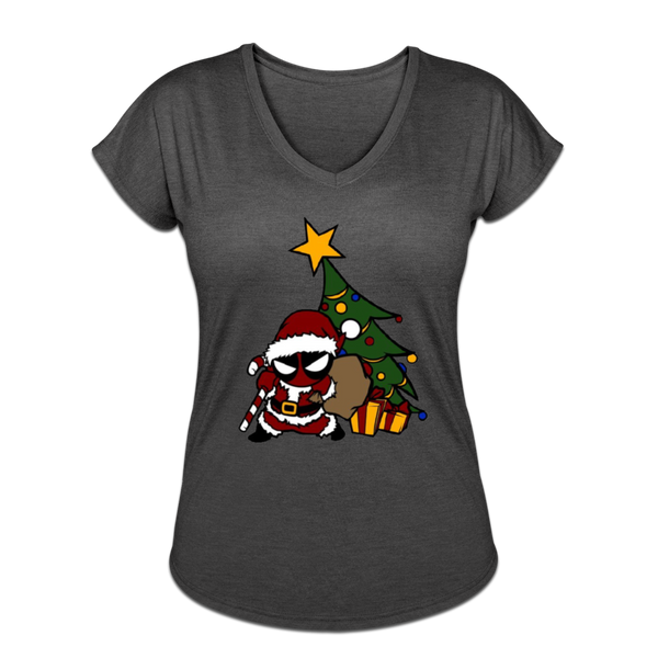 Character #52 Women's Tri-Blend V-Neck T-Shirt - deep heather