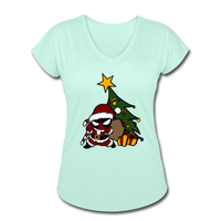 Character #52 Women's Tri-Blend V-Neck T-Shirt - mint