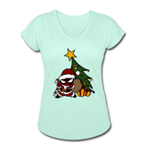 Character #52 Women's Tri-Blend V-Neck T-Shirt - mint