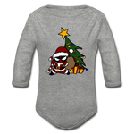 Character #52 Organic Long Sleeve Baby Bodysuit - heather gray