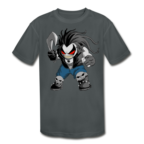 Character #51 Kids' Moisture Wicking Performance T-Shirt - charcoal
