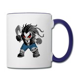 Character #51 Contrast Coffee Mug - white/cobalt blue