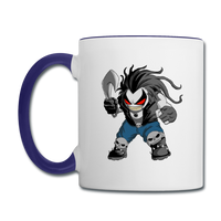 Character #51 Contrast Coffee Mug - white/cobalt blue