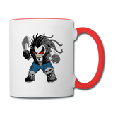 Character #51 Contrast Coffee Mug - white/red